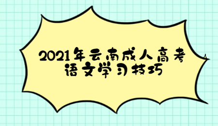 云南成人高考學習技巧