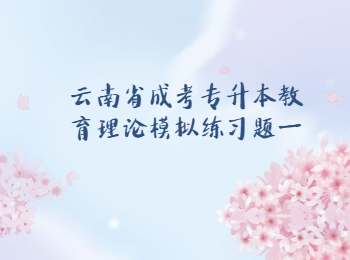 云南省成考專(zhuān)升本教育理論