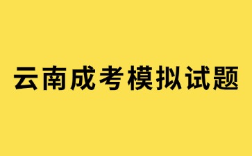 2024年云南成人高考高起專語文考前模擬試題